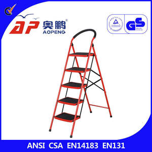 <span class=keywords><strong>Échelle</strong></span> <span class=keywords><strong>de</strong></span> sécurité pliante 5 marches <span class=keywords><strong>de</strong></span> haute qualité et économique avec accoudoirs, multi-usages pour tentes <span class=keywords><strong>de</strong></span> <span class=keywords><strong>toit</strong></span> et tâches domestiques - Product Image 5