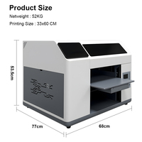 Impresora de Inyección de Tinta UV DTF A3 de Sobremesa con Dos Cabezales de Impresión XP600 de 100W para Impresión de Llaveros