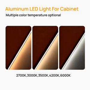 Tủ nhôm cao cấp LED ánh sáng tự động phát hiện cao CRI 97 + không cần keo - Product Image 4