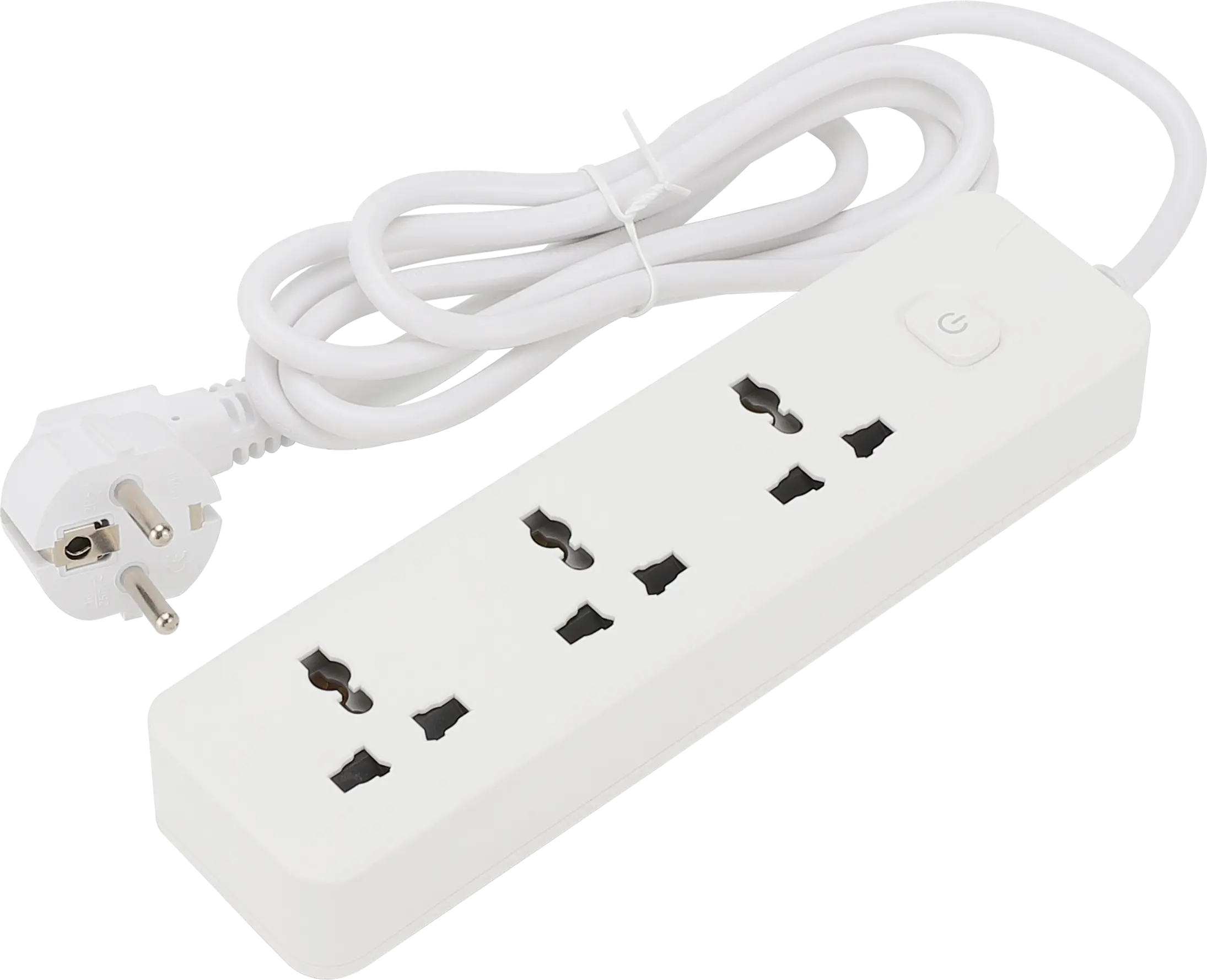 ODM OEM Universal Power Strip with EU/UK/US Plug custom plug copper wire cable PP Extension Socket for Home and Office Use