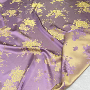 Nouveau tissu jacquard bicolore en rayonne et polyester, motif floral <span class=keywords><strong>de</strong></span> style chinois, pour manteau, chemise et cheongsam automne-hiver - Product Image 5