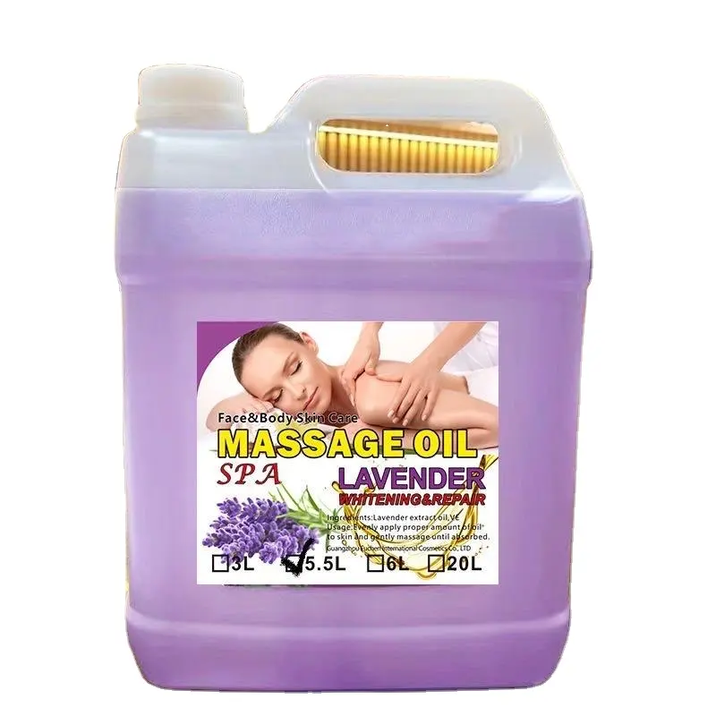 Aceite esencial compuesto Masaje de lavanda Revitalizar el cuerpo Aceite esencial adelgazante para una experiencia refrescante