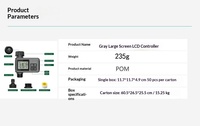 Arroseur programmable à économie d'eau avec capteur de pluie intégré, écran LCD, contrôleur d'irrigation programmable pour tuyau d'arrosage extérieur