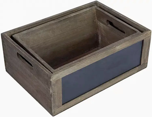 Scatola regalo personalizzata in fabbrica cassa <span class=keywords><strong>legno</strong></span> di pino <span class=keywords><strong>cassette</strong></span> di stoccaggio con manici - Product Image 5