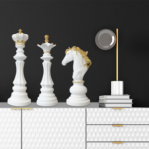 レジンクラフツオーナメントチェス馬チェス天使像アニマルアニメモデル家庭装飾用噴水付属 - Product Image 2