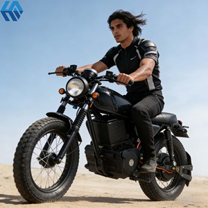 Motocicleta Deportiva Eléctrica Todoterreno, Batería de Litio de 2000W, 72V, Alta Velocidad, 80km/h, Estilo <span class=keywords><strong>Cafe</strong></span> <span class=keywords><strong>Racer</strong></span> - Product Image 3