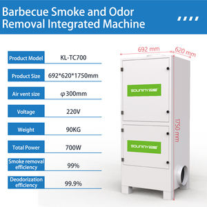 연기 냄새 제거기 통합 바베큐 연기 냄새 정화기 공장 SOUNINY OEM 먼지 제거기 BBQ용 - Product Image 1