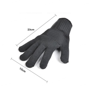 Gants de sécurité anti-coupure AmpsafeX niveau 5, gants durables en maille métallique antidérapants, haute performance sans silicone, 26 cm - Product Image 3