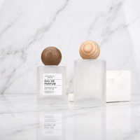 Botol Semprot Kaca Buram Berkualitas Tinggi Bentuk Bulat Pipih 30ml 50ml Botol Kosong Isi Ulang Parfum
