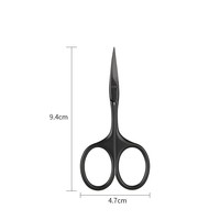 Ciseaux à cuticules de 3.5 pouces de fabricant de fantaisie avec 1 pointe de flèche lame en acier inoxydable incurvée pointe pointue pour outil de beauté d'art d'ongle