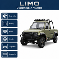 Электрический пикап 4x4 на заказ с грузовым отсеком для перевозки товаров на ранчо, напрямую от производителя