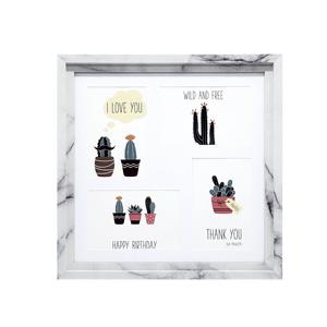 Gran oferta 2025, marco de madera MDF, <span class=keywords><strong>Collage</strong></span> Show 3, 4 fotos, apertura múltiple para decoración colgante de pared, se acepta regalo de <span class=keywords><strong>arte</strong></span> personalizado - Product Image 5