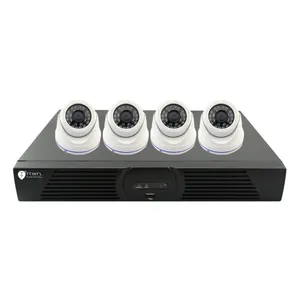 高品质低成本 DIY 安全摄像头 DVR 套件 4CH 央视高清系统 AHD 圆顶或子弹摄像机可选