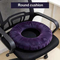 Coussin d'assise gonflable floqué doux, portable, pour soulager la pression, pour la rééducation médicale et l'usage domestique