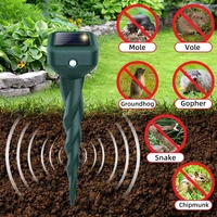 Répulsif Solaire Extérieur Étanche IP65 à Ondes Sismiques pour Animaux Nuisibles (Rats, Serpents) pour Cour et Terres Agricoles