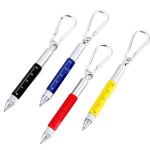 Mini Multi-Function Tool Metal Ballpoint <b>Pen</b> Wholesale Scale Touch Screen Screwdriver With Custom Printed Logo Carabiner - Product Image 4
