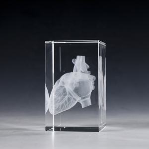 Bloque de Cristal Óptico K9 en Forma de Puente Pequeño, Tamaño S, Tema de Amor, <span class=keywords><strong>Arte</strong></span> Popular, para Grabado Láser, Venta al Por Mayor de Fábrica - Product Image 4