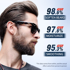 Baume adoucissant pour barbe SADOER 50g à l'huile de Jojoba et d'Argan, hydratation longue durée, effet brillant et soyeux, pour le coiffage et l'entretien masculin - Product Image 2