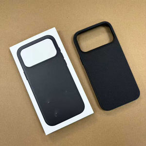 Nueva Funda para Teléfono con Textura de Lino, Funda <span class=keywords><strong>Tec</strong></span> Tejida con Logotipo Personalizado y Función de Cordón para iPhone 17 <span class=keywords><strong>Pro</strong></span> Max 16 15 14 - Product Image 5