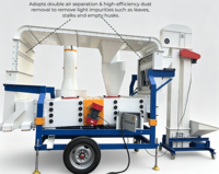 Machine de nettoyage des lentilles et trieuse de céréales |   Machine de nettoyage de lentilles de haute précision pour ligne d'équipement de traitement des semences