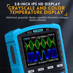 Fnirsi DPOX180H ออสซิลโลสโคปดิจิตอลแบบอนาล็อก แบนด์วิดท์ 180MHz กำลังเป็นที่นิยม คุ้มค่า ราคาประหยัด อัตราการสุ่มตัวอย่างแบบเรียลไทม์ 500MSPS ความละเอียด 8 บิต รุ่นใหม่ - Product Image 6