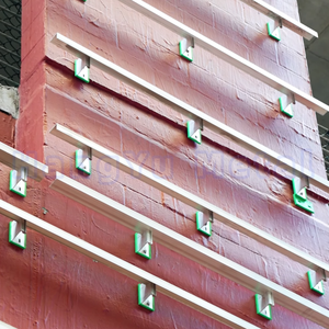 Accessoires de panneau de ciment de fibre de haute qualité Murs rideaux extérieurs Rail de profil en L en aluminium - Product Image 1