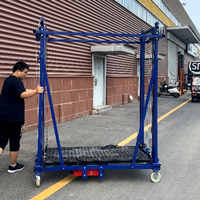 Échafaudage Électrique 320KG 3M Plateforme de Levage Portable avec Stabilisateurs Plateforme d'Échafaudage Mobile