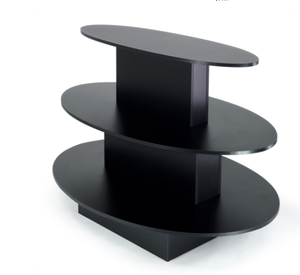 Cửa Hàng Đồ Trang Sức Hiển Thị Cửa Hàng Bằng Gỗ Hiển Thị Đồ Đạc Trắng 4 Tier Bảng Với Bánh Xe Hiển Thị - Product Image 5