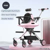 Chaise de poussée pliable légère de haute qualité voyageant Double bébé et enfant poussette 2025 pour 2 enfants en gros de Chine