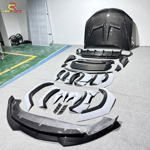 1016 Style Dry Carbon Fiber Body Kit Front Lip Rear <b>Diffuser</b> Spoiler Fender Hood Auto <b>Car</b> Parts for Lambo URUS S 2018-2019 - Product Image 2