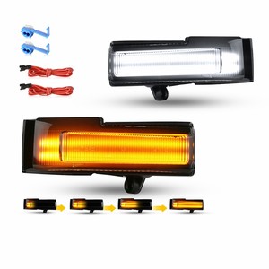 ไฟเลี้ยว LED แบบไดนามิกสำหรับกระจกมองข้าง  สำหรับรถฟอร์ด F150 ปี 2015-2020 สีเหลืองอำพันและสีขาว - Product Image 2