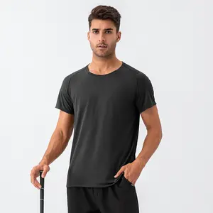 Summer men's O-neck loose sports T-shirt high quality quick dry breathable t shirts short sleeve outdoor running top