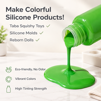 Colorant liquide en silicone à haute concentration (non toxique, 200 couleurs) pour la fabrication de moules en caoutchouc de silicone RTV à polymérisation au platine DIY