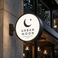 Affichage de menu rétroéclairé, panneau de menu LED, boîte lumineuse avec un cabinet en aluminium fin pour salon de beauté