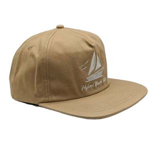 High Quality Unstructured Low Profile 5 Panel <b>Hat</b> Plain Custom logo Flat Brim Snapback <b>Hat</b> - Product Image 4