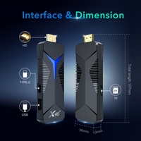 Mini TV Stick X96 S600 H313 TV Box 2G 16G 2T2R Dual WiFi Voice Remote 4K Android 10 TV Dongle Set Top Box