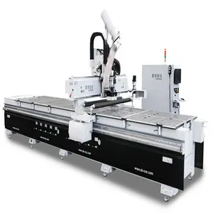 E4 double-station woodworking cutting machine nesting cnc for wood furniture cabinet factory