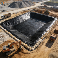 Geomembrana Impermeable Más Vendida en 2025, Lámina de HDPE Resistente a Ácidos para Almacenamiento de Residuos en Minería Industrial