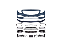 Kit carrosserie Quinn pour Mercedes-Benz Classe C W205 2015-2018, matériau PP, fixation par vis, style AMG, kit de calandre avant pour lifting, 100% compatible