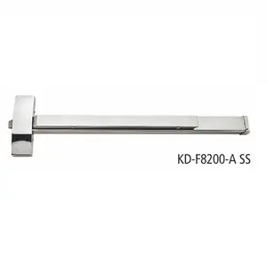 AKADA UL FIRE RATED Rim type Panic push bar for single and double leaf fire steel doors