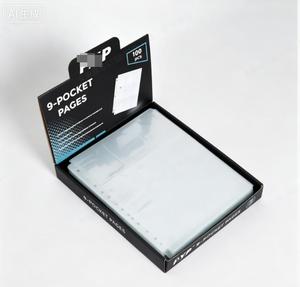 Popular 3 <b>Ring</b> 9 Pocket Transparent Trading Card <b>Binder</b> Pages TCG Collectible Card for Protector Sleeves - Product Image 5