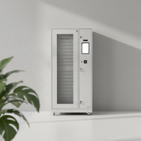 Gabinete de Llaves Inteligente con 210 Ranuras, Sistema de Gestión Electrónica Seguro, Acceso por Huella Dactilar, Reconocimiento Facial, Contraseña/Tarjeta, Acero Laminado en Frío
