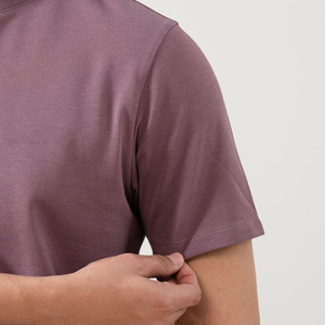 T-shirt uni en coton pour homme, coupe ajustée, idéal pour l'été – Vente en gros pour fabricants de vêtements pour adultes - Product Image 5
