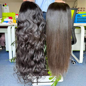 Cabello humano al por mayor 100% 6*6 HD Cierre de encaje Onda del cuerpo Cabello prearrancado Pelucas rectas - Product Image 4