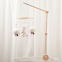 Support mural fixe pour mobile de lit bébé en bois personnalisé KWS avec design Art Déco pour Pâques