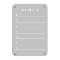 Aimant transparent pour réfrigérateur, calendrier en acrylique, panneau d'affichage pour messages, autocollant effaçable pour la maison, planificateur, mémo d'écriture, Premium