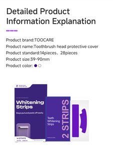 Parches Blanqueadores Dentales Personalizados, Violeta, PAP <span class=keywords><strong>V34</strong></span>, Tiras Blanqueadoras de Dientes Púrpuras - Product Image 2