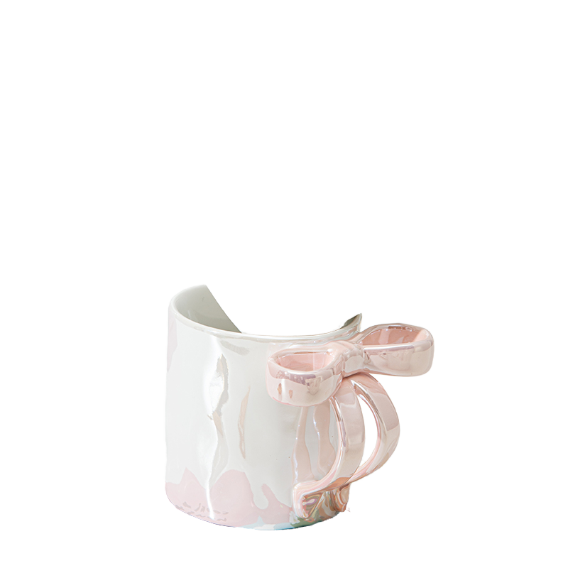 Store Cup Inverted 350ml Nordic 3D Minimalist Design Porcelain Milk Mug Hand Grip ...