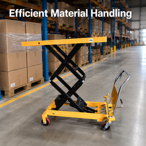 Chariot logistique manuel à plateforme hydraulique, <span class=keywords><strong>mini</strong></span>-plateforme élévatrice à ciseaux, transpalette de type plateforme, série SP Chine - Product Image 1