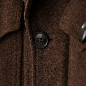 Cappotto Invernale da Donna su Misura, Classico Stile Cacciatore, 460g 100% Lana, Tessuto Grezzo - Product Image 3